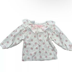 Vintage Carter’s Baby Girl Long Sleeve Top Size 6-9 Months Made In The USA